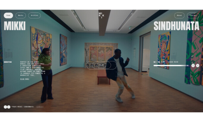 Mikki Sindhunata website design by Mees Verberne