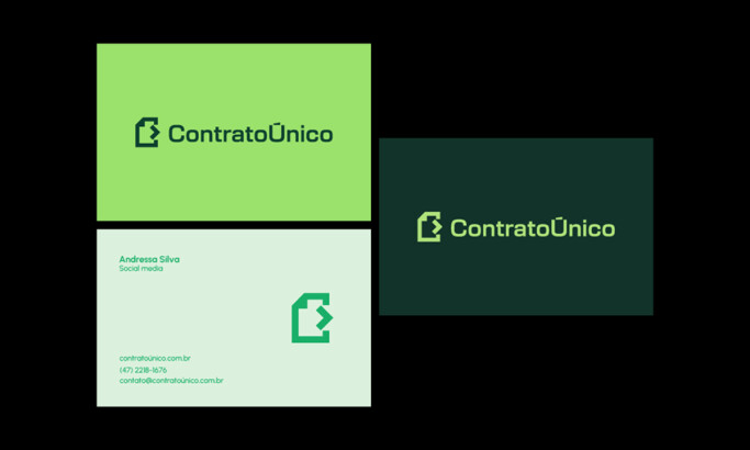 Contrato Único print design by BRN Brands.