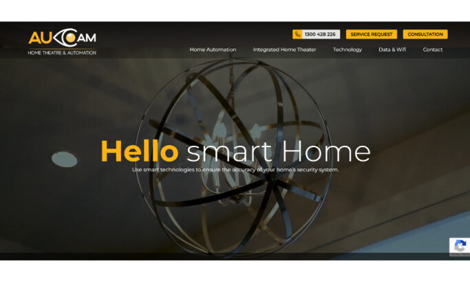 Aucam website design by Kreatives