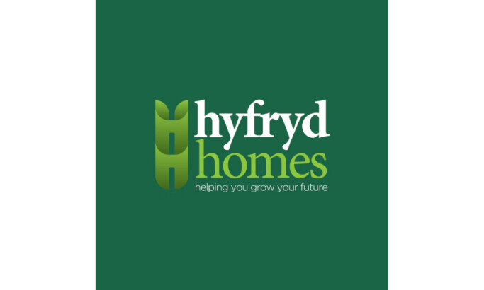 Hyfryd Homes logo design by Treefrog Designs