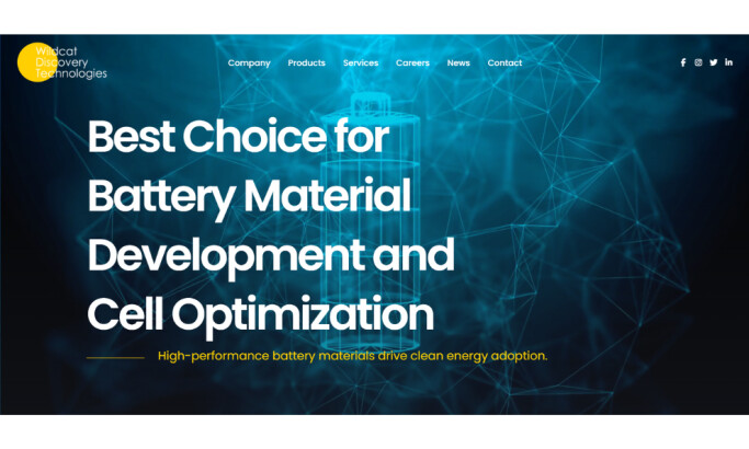 Wildcat Discovery Technologies website design by Storm Brain