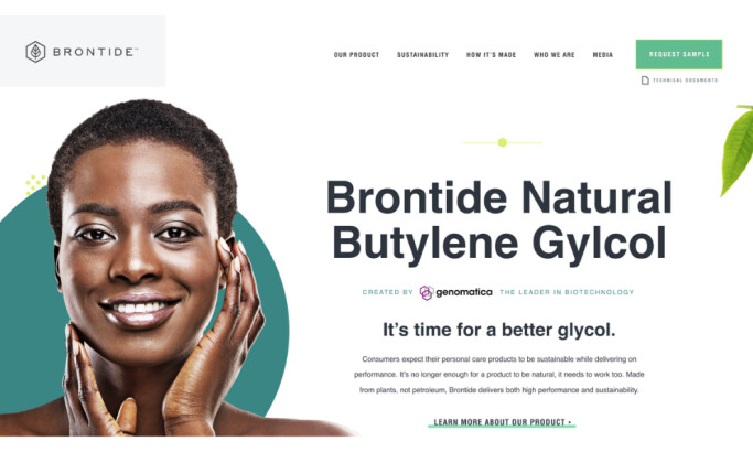 Brontide website design by Storm Brain