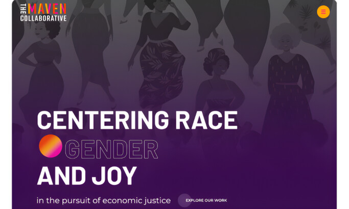 The Maven Collaborative website design by Storm Brain