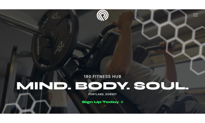 180 Fitness Hub website design by Flipstream Engineering