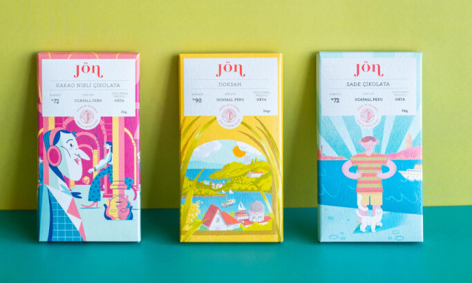 Jon Chocolate packaging design by NIhan Aydin.