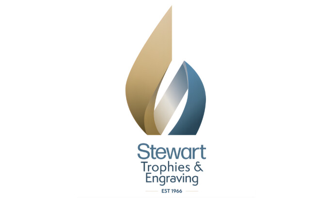 Stewart Trophies & Engraving logo design by Sandra Barnes
