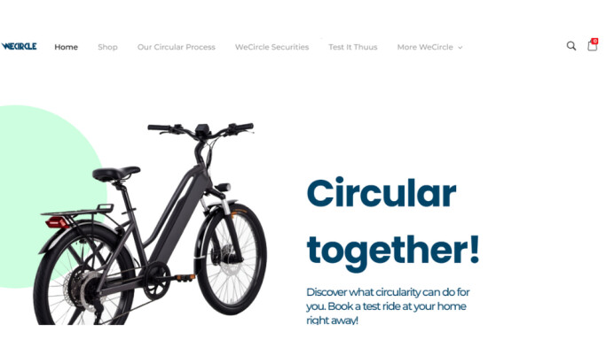 WeCircle website design by Julian Boijenga.
