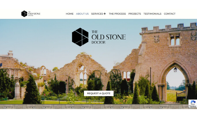 The Old Stone Doctor website design by Made Grand