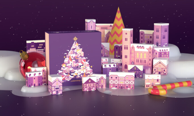 Waterdrop · Advent Calendar Christmas 2024 packaging design by Nature Press.