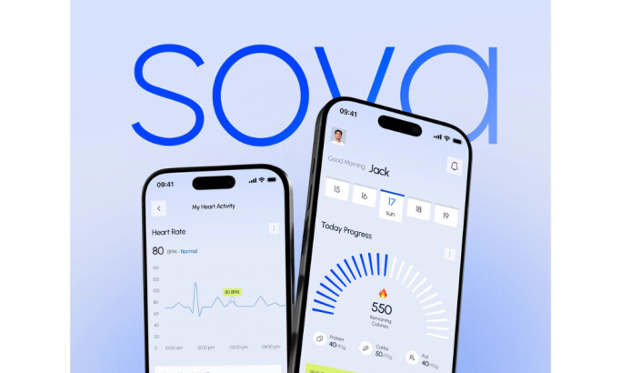 Sova app design by Pixelean