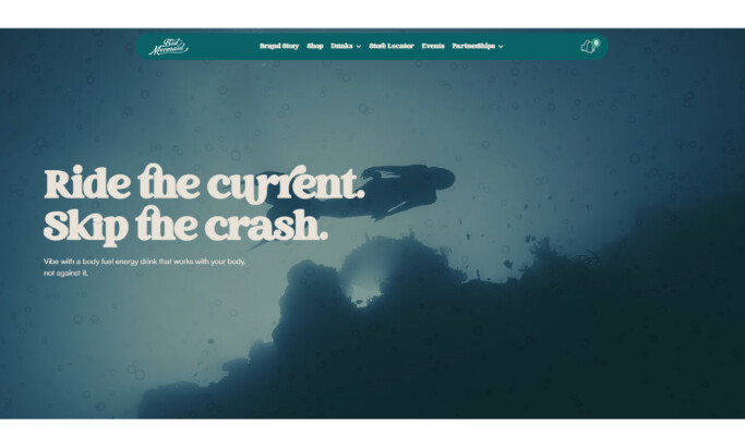 Bad Mermaid website design by The Branded Agency