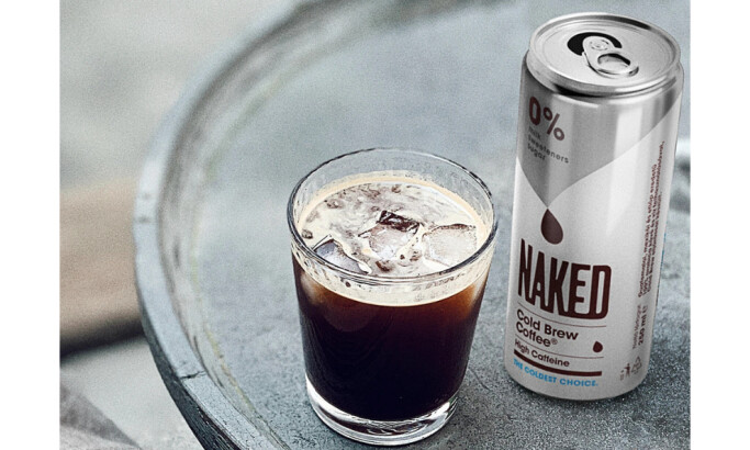 NAKED Cold Brew Coffee packaging design by Molnár Péter