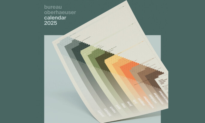 Bureau Oberhaeuser Calendar 2025 pritn design by Bureau Oberhaeuser.