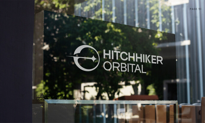Hitchhiker Orbital logo design by Imagine Geometric.