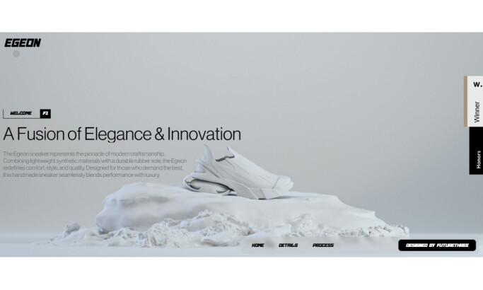 Egeon website design by Future Three.