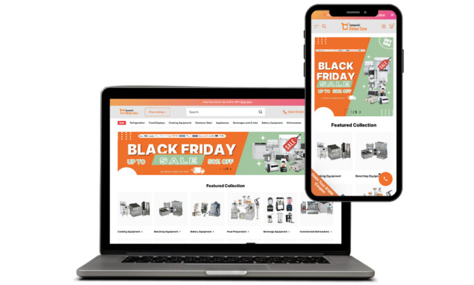 Commercial Kitchen Store Website Design