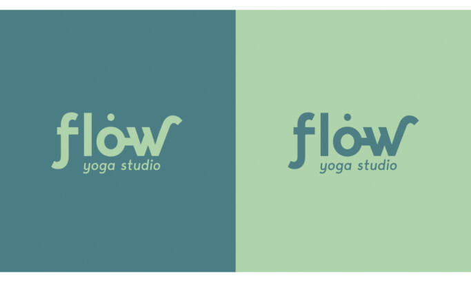 Flow Yoga Studio Logo Design by Elif Kubra Dogan