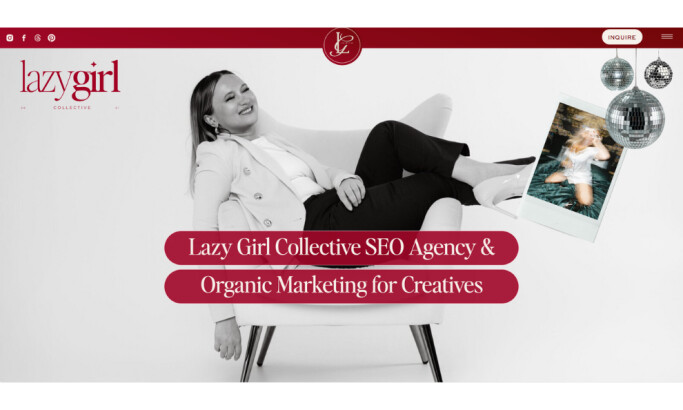 Lazy Girl Collective Website Design by Revolutioniser