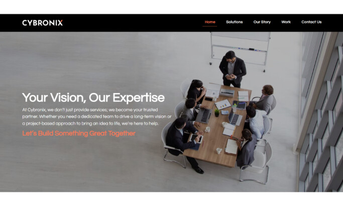 Cybronix Website Design by 500 Creative Inc.