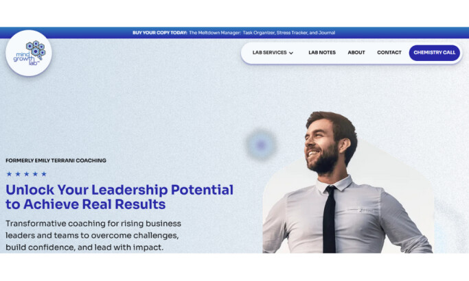 Mind Growth Lab website design by Boch Creative.