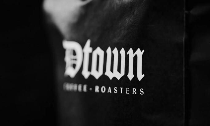 Dtown Coffee Roasters packaging design by At Heart Studio.