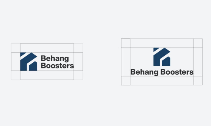 BehangBooster logo design by Maeson.
