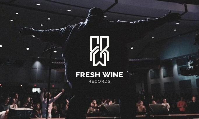 Fresh Wine Records logo design Matt Giroux.