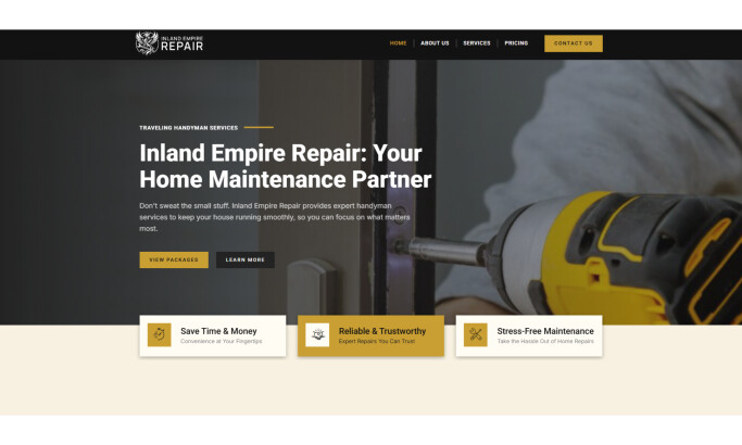 Inland Empire Repair Website Design by Murrieta Marketing