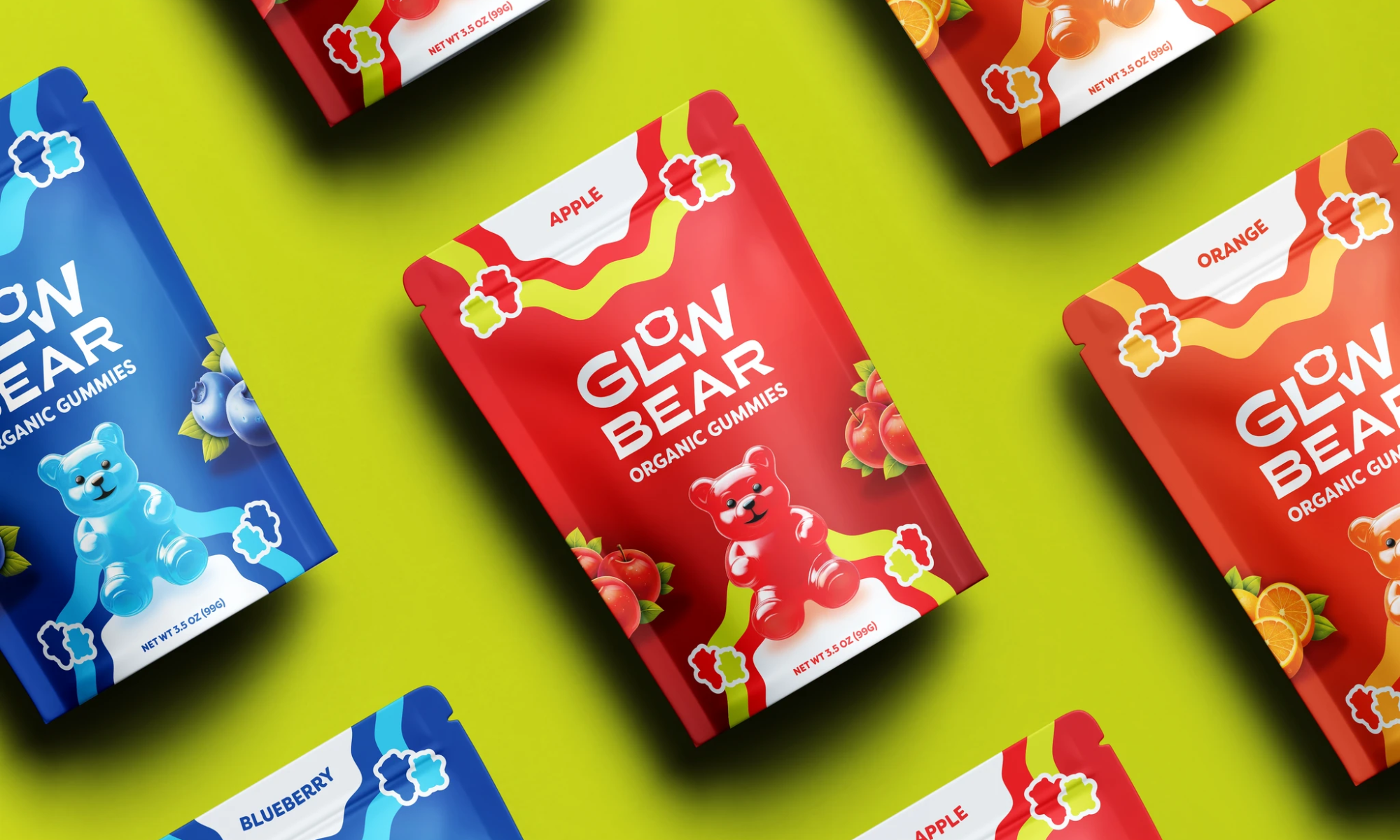 Glow Bear Packaging Design by Evyo Studio