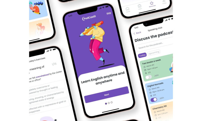 PodcastIt App Design by Iryna Ivanska