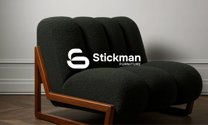 Stickman Furniture Logo Design by Roadville Studio