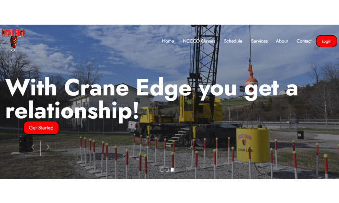 Crane Edge website design by KDE Technology.