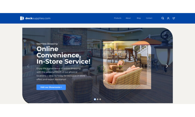 Deck Supplies Website Design by Bighorn Web Solutions LLC