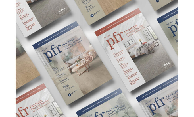 Premier Flooring Retailer Magazine Print Design by PAX STUDIO
