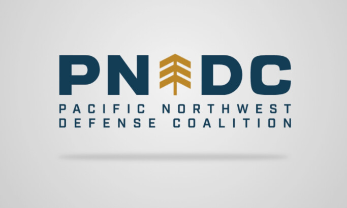 Pacific Northwest Defense Coalition logo design by Rivetry Design Studio.
