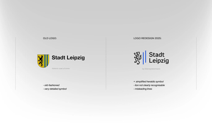 Stadt Leipzig logo design by Martin Naumann.