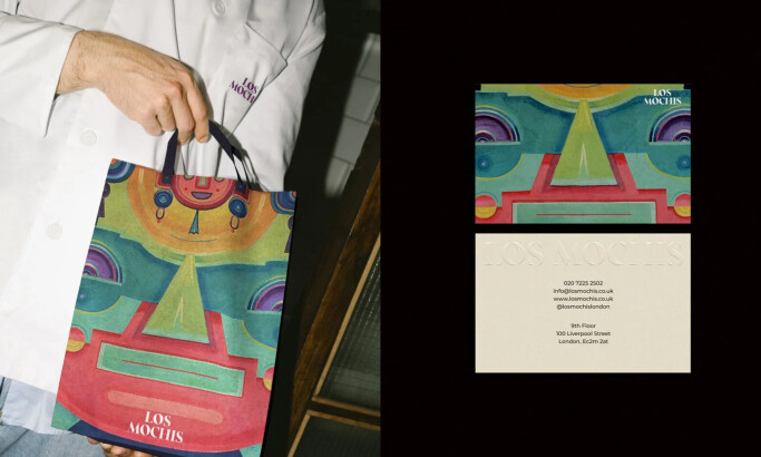 Los Mochis print design by Elena Puchkina.