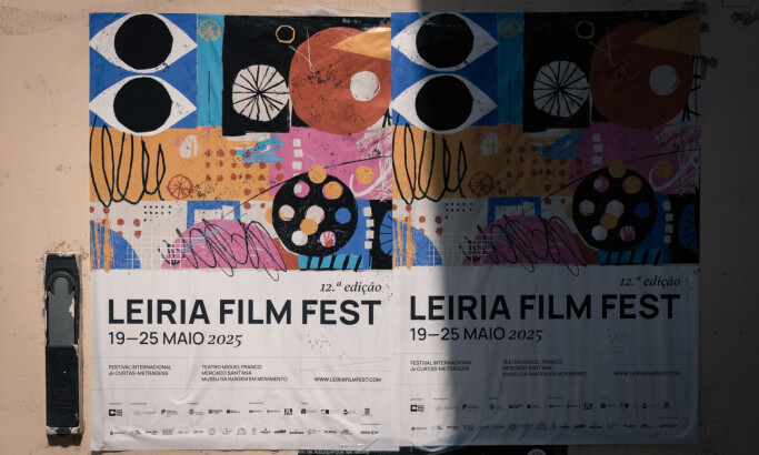 Leiria Film Fest 2025 print design by Paulo Graça.