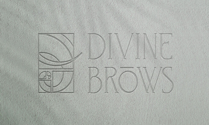 Divine Brows Logo Design by Simansons Design