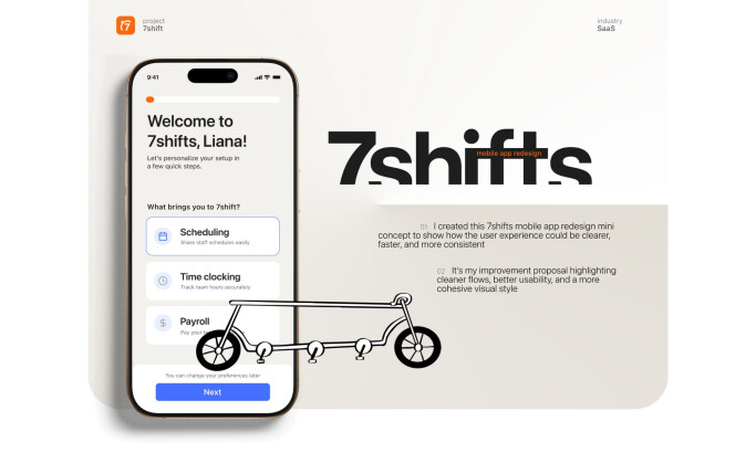 7shifts App Design by Liana DROZD