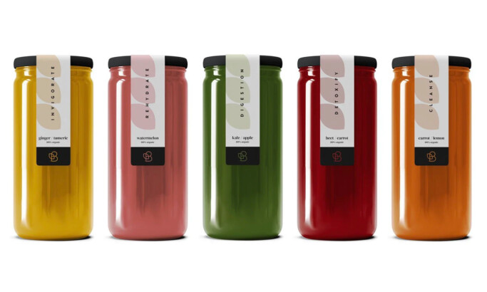 Biotta packaging design by Natalie Legg Design.