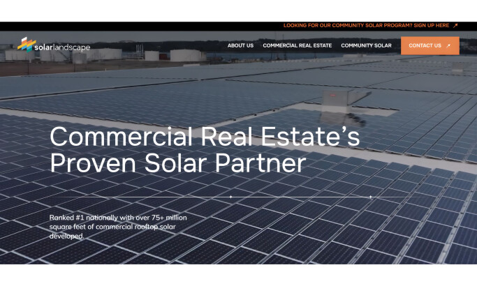 Solar Landscape Website Design by Design in DC