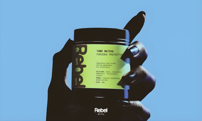 REBEL Matcha Packaging Design by Vlad Savruk