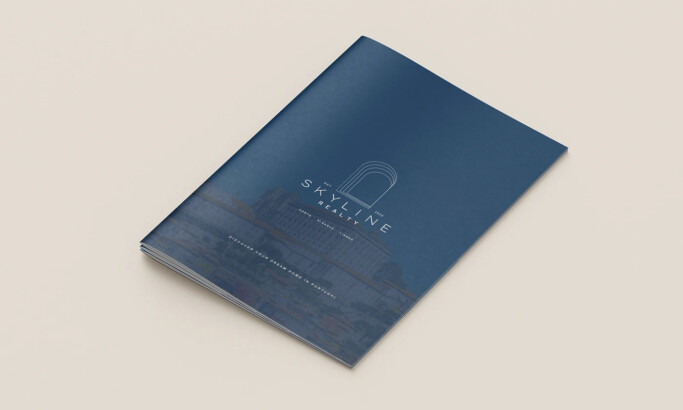 Skyline Realty print design by Graceful Studio.