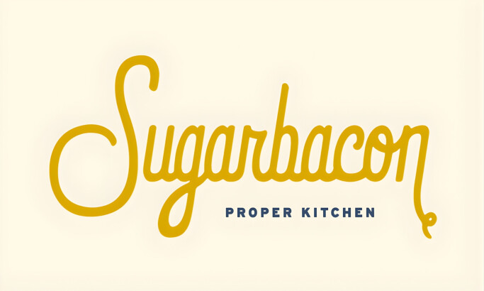 Sugarbacon Proper Kitchen Logo Design by Rob Bratney