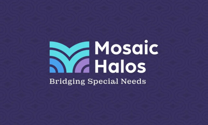 Mosaic Halos logo design by Wraps Ink.
