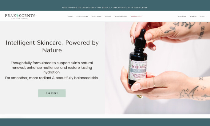 Peak Scents E-Commerce Website Design