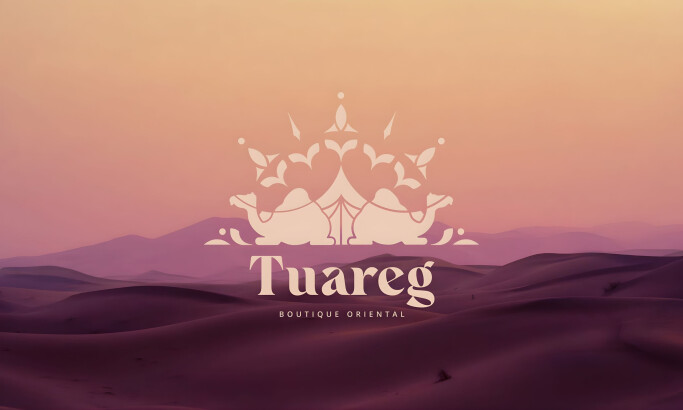 Tuareg Boutique Oriental Logo Design by Maridiscente