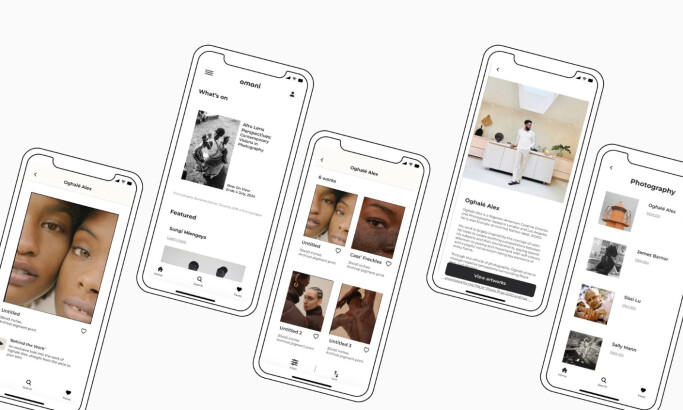 Amani Gallery App Design