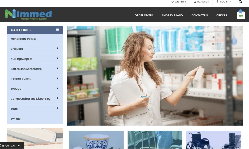 Sinelogix Technologies - Nimmed Medical Supplies eCommerce Platform